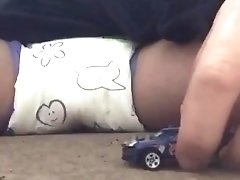 ABDL baby has accident playing