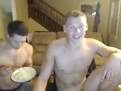Three college boys have naked fun, one cums - blakedowneywill Chaturbate