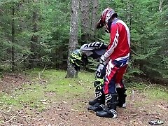 Mx bikers fuck in the woods