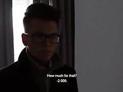 '  CZECH HUNTER 502 -  Super Nerdy Twink Gets His Tight Asshole Opened Up'