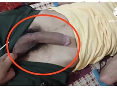 Wow In midnight i opened my Stepbrother pant to see his big monster cock Which is getting hard in pant