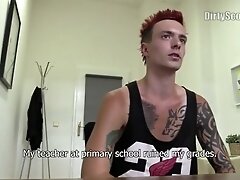 '  DIRTY SCOUT 141 -  Tattooed Punk Gets A Good Sum Of Cash To Get Ass Fucked By An Agent'