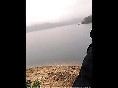 I was so horny I hiked naked out to the lake!