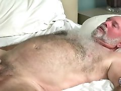 Hairy grandpa has dirty sex with a hot young jock