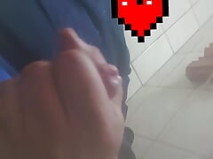 I masturbate alone in the bathroom at work at night