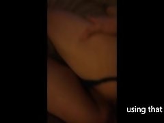 daddy training blindfolded cunt in thong