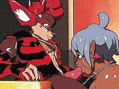 Virtual Boyfriend - Hotel Round! Demon Fox Furry Casey Plows Human Femboy Giru's Bubble Butt Again!