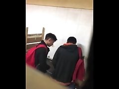 Blowjob in School Bathroom