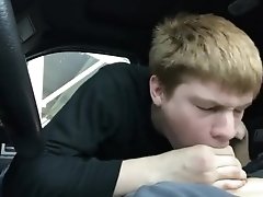 Twink Car Blowjob Quicky